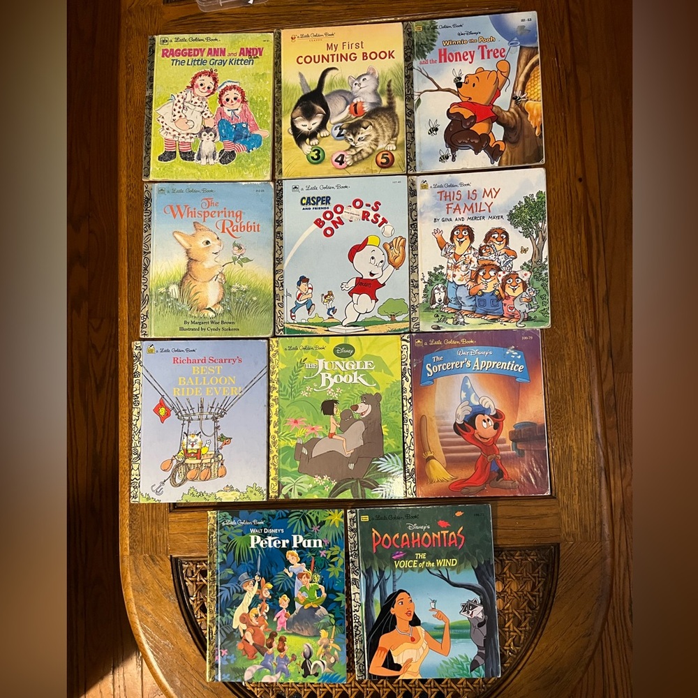 Classic kids books | set of 11 vintage and classic Golden Books | 80s 90s 00s